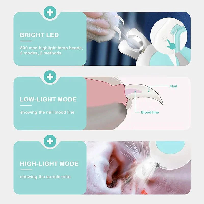 PetGlow — LED Nail Clipper for Cats & Dogs
